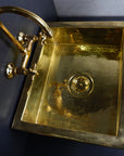 brass kitchen sink