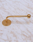 Unlacquered brass paper towel holder, Handmade Wall Mounted Solid Brass Toilet Roll Holder
