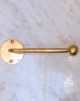 Unlacquered brass paper towel holder, Handmade Wall Mounted Solid Brass Toilet Roll Holder