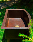 copper farmhouse kitchen sink
