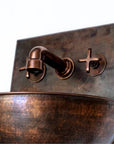 Copper Wall Mounted Bathroom Sink