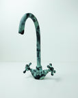 Bathroom Vanity Green Patina Brass Faucet