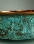 Handmade Copper Patina Bathroom Vessel Sink ,Round Vessel sinks for bathroom