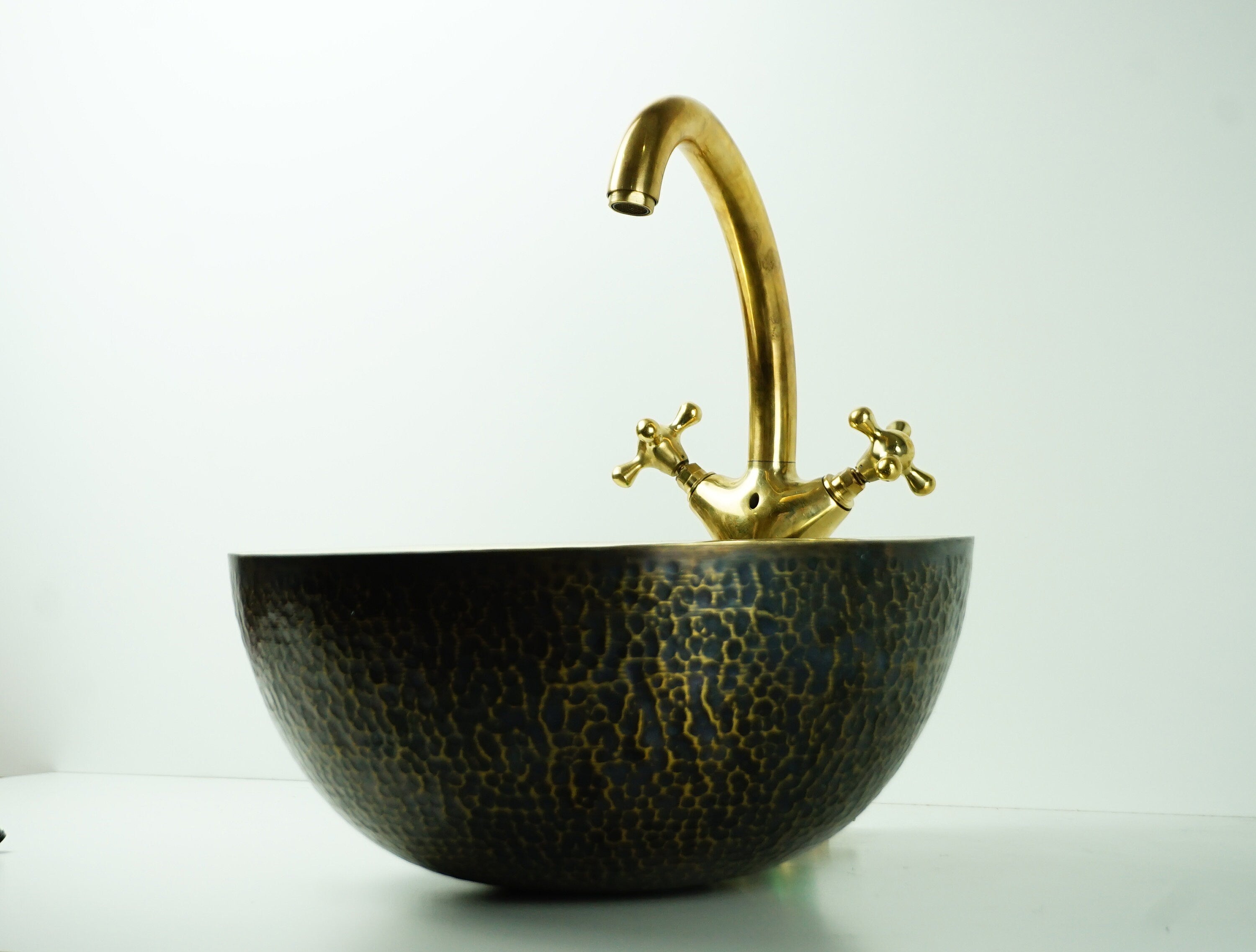 Hammered Solid brass Sink