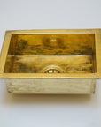 Unlacquered Brass Kitchen Sink , Undermount Single Brass Kitchen Sink Various Sizes