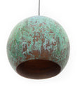 Copper Patina pendant light, Ceiling Light Fixture