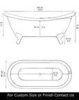 copper bathroom bathtub