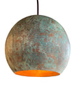 Copper Patina pendant light, Ceiling Light Fixture