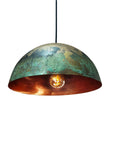 Handcrafted Copper Island Kitchen Lighting, Copper Dome Pendant Light Fixture