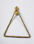 Solid Brass Wall Mounted Triangular Hand Towel Holder For Bathroom