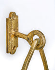 Solid Brass Wall Mounted Triangular Hand Towel Holder For Bathroom