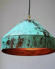 Green Patina Copper Kitchen Island Lighting