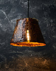 Handcrafted Copper Farmhouse Lighting. Hanging Ceiling Light Perfect for Kitchen or Bathroom.