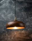 Vintage Rustic Patina Copper Pendant Light - Kitchen Island Ceiling Lamp
