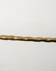 Unlacquered Solid Brass Pot Rail With Hooks , Vintage Pot Hangers for Kitchen