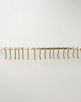 Unlacquered Solid Brass Pot Rail With Hooks , Vintage Pot Hangers for Kitchen