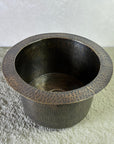 Patina Brass Round Bar Sink, Round Bronze Sink including drain