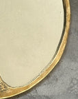 Solid Brass Round Wall Mirror, Round Brass Bathroom Mirror