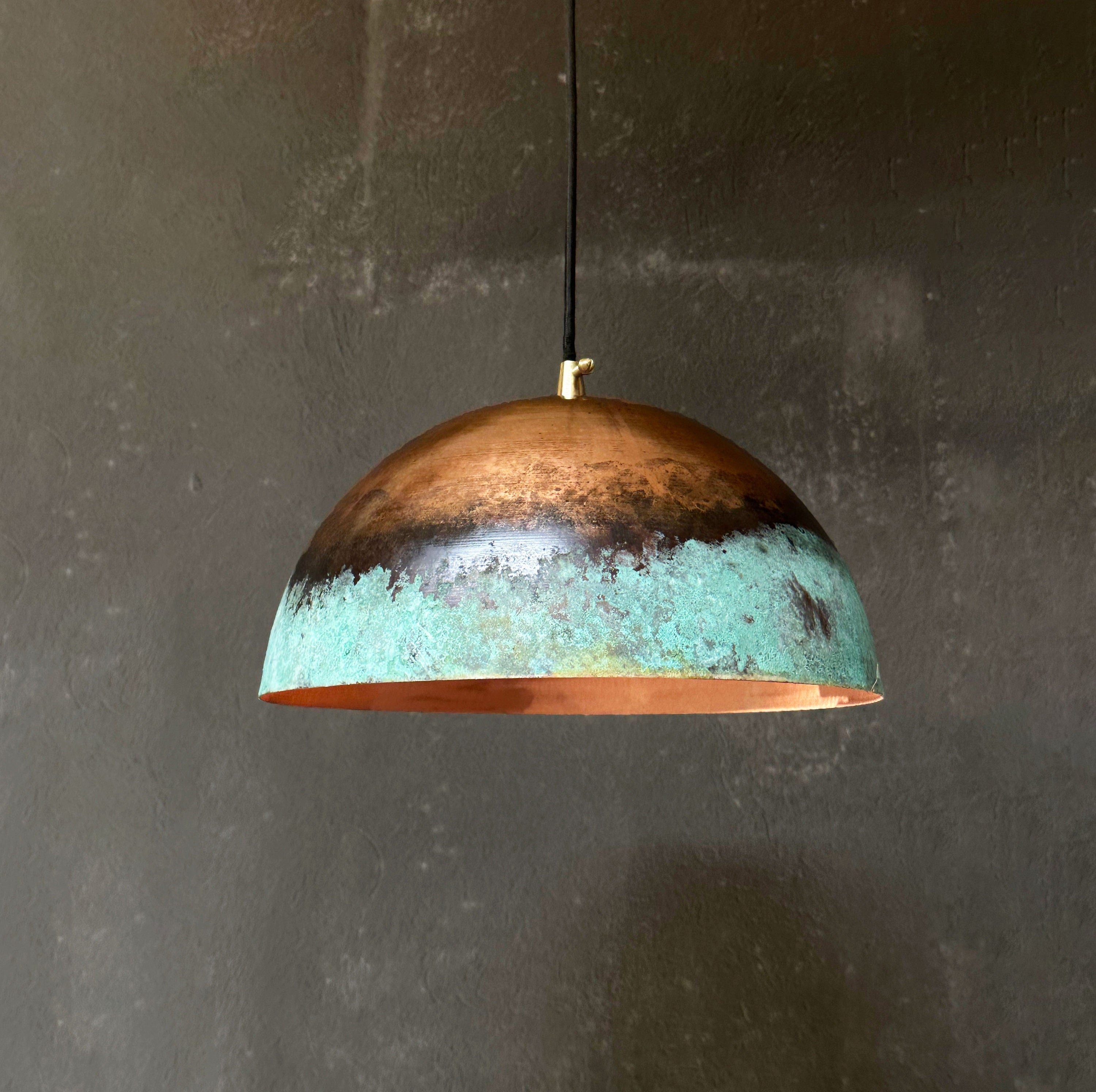 Handcrafted Copper Island Kitchen Lighting, Copper Pendant Light Fixture , Rustic Penadnt lamp