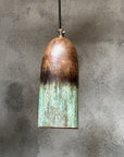Green Patina Pendant Light – Long Farmhouse Fixture