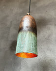 Green Patina Pendant Light – Long Farmhouse Fixture