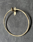 Solid Unlacquered Brass Towel Ring ,Brass Towel Ring Bathroom Hand Towel Holder Round Wall Mount