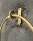 Solid Unlacquered Brass Towel Ring ,Brass Towel Ring Bathroom Hand Towel Holder Round Wall Mount