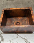Hammered Copper Farmhouse Sink Large Copper Kitchen Sink