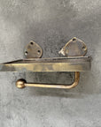 Antique Brass Toilet Roll Holder ,Phone Shelf Style