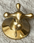 Brass Widespread Faucet – Unlacquered Cross Handle
