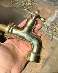 Solid Brass Garden Faucet – Outdoor Cold Water Tap