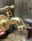 Solid Brass Garden Faucet – Outdoor Cold Water Tap
