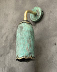 Copper Outdoor Wall Sconce ,Green Patina Finish