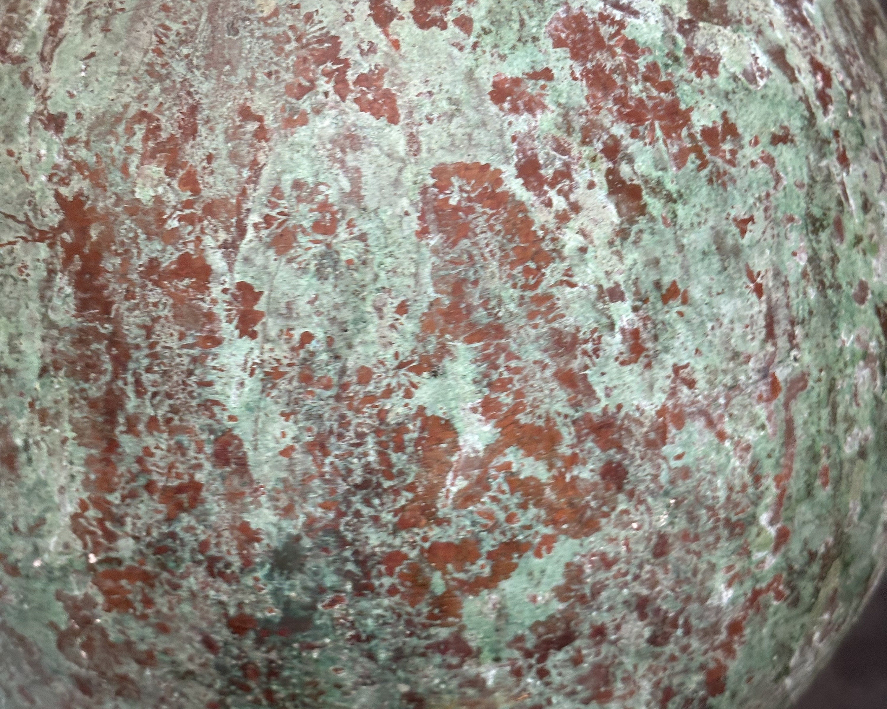 Oxidized Copper Pendant Light ,Green Patina Style