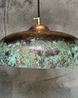 Green Patina Pendant Light – Copper Kitchen Island Lamp