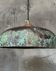 Green Patina Pendant Light – Copper Kitchen Island Lamp