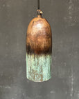 Green Patina Pendant Light – Long Farmhouse Fixture
