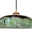 Green Patina Pendant Light – Copper Kitchen Island Lamp