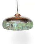 Green Patina Pendant Light – Copper Kitchen Island Lamp