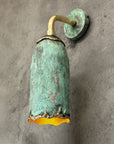 Copper Outdoor Wall Sconce ,Green Patina Finish