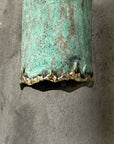 Copper Outdoor Wall Sconce ,Green Patina Finish