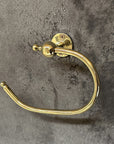 Unlacquered Brass Toilet Paper Holder – Solid Brass