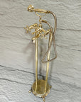Brass Freestanding Tub Filler – Hand Shower Included