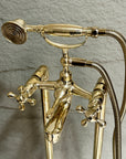 Brass Freestanding Tub Filler – Hand Shower Included