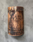Copper Wall Sconce ,Rustic Half Round Outdoor Light