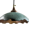 Green Patina Pendant Light – Vintage Kitchen Fixture