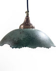 Green Patina Pendant Light – Vintage Kitchen Fixture