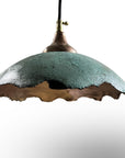 Green Patina Pendant Light – Vintage Kitchen Fixture
