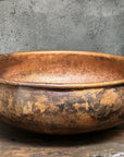 Hammered Copper Sink ,Dark Brown Bathroom Vessel