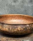 Hammered Copper Sink ,Dark Brown Bathroom Vessel